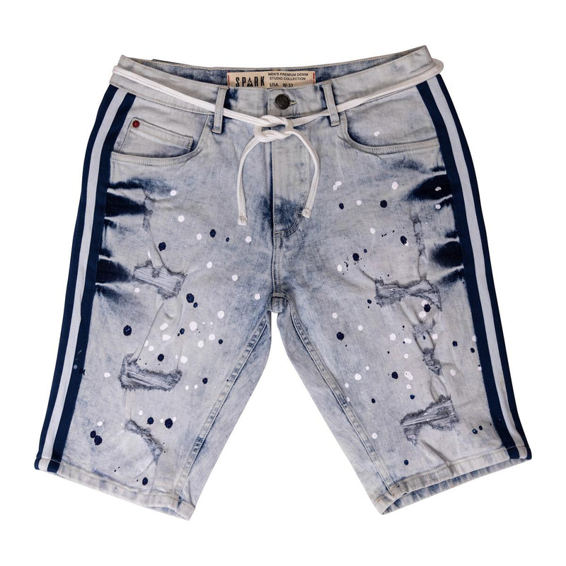 Spark Denim Shorts Ice Blue