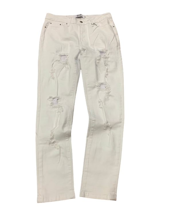 DNA Jeans White/White Patches