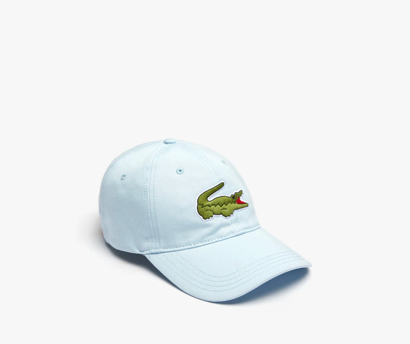 LACOSTE MEN'S BIG CROC CAP W/ LEATHER STRAP